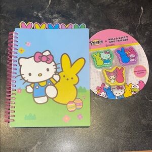 Peeps X Hello Kitty And Friends Tab Journal & Marshmallow Scented Erasers